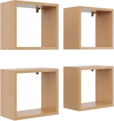Zestaw 4 półek wiszących Huron Buk