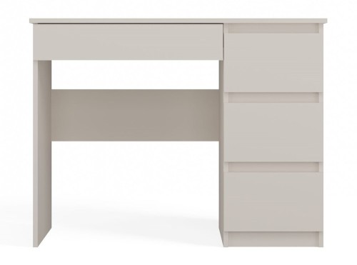 Biurko młodzieżowe Mijas Prawe kompaktowe z szufladami 98 cm kaszmir