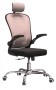Fotel obrotowy Dory ergonomiczny gamingowy do biurka różowy