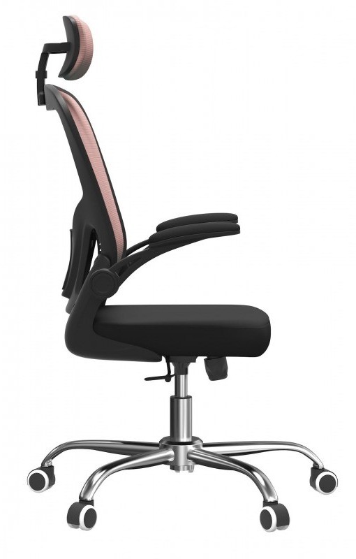 Fotel obrotowy Dory ergonomiczny gamingowy do biurka różowy