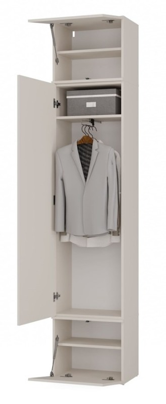 Garderoba Haga III szafa i 2 wieszaki do przedpokoju 150 cm kaszmir