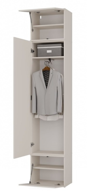 Garderoba Haga IV 2 szafy i 2 wieszaki do przedpokoju 200 cm kaszmir