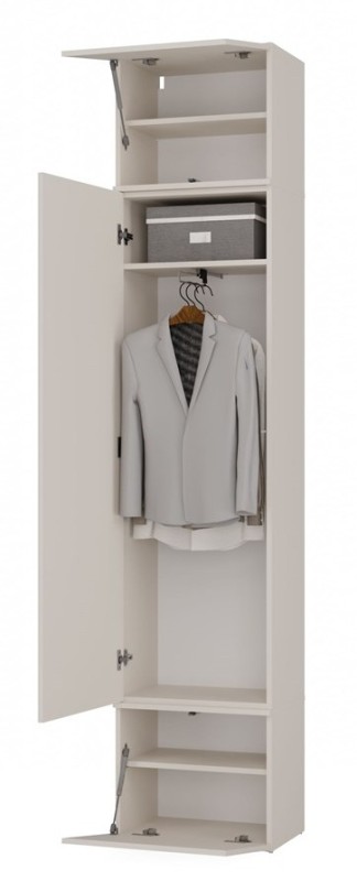 Garderoba Haga IV 3 szafy i wieszak do przedpokoju 200 cm kaszmir