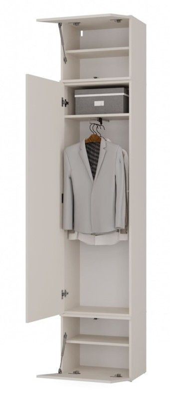 Garderoba Haga II szafa z wieszakiem i siedziskiem do przedpokoju 100 cm kaszmir