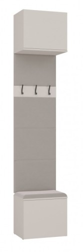 Garderoba Haga wieszak ścienny z szafkami do przedpokoju 50 cm kaszmir