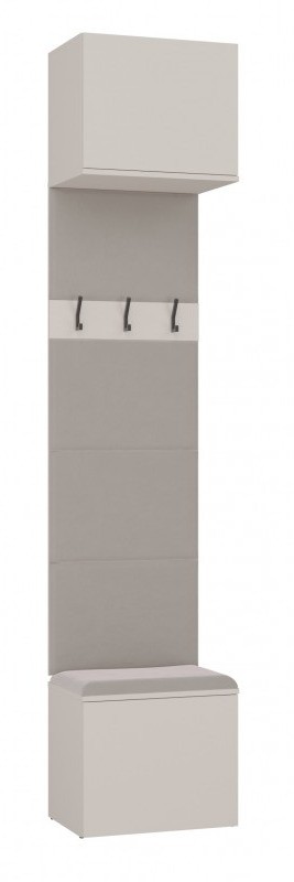 Garderoba Haga wieszak ścienny z szafkami do przedpokoju 50 cm kaszmir