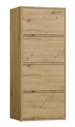 Komoda Alma nowoczesna bezuchwytowa do salonu 50 cm dąb artisan