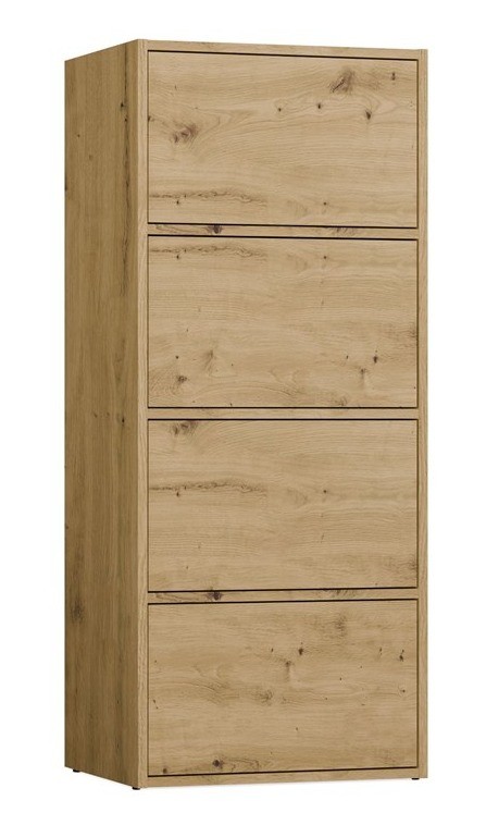 Komoda Alma nowoczesna bezuchwytowa do salonu 50 cm dąb artisan