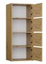 Komoda Alma nowoczesna bezuchwytowa do salonu 50 cm dąb artisan