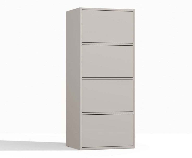 Komoda Alma nowoczesna bezuchwytowa do salonu 50 cm kaszmir