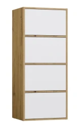 Komoda Alma nowoczesna bezuchwytowa do salonu 50 cm dąb artisan/biały