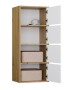 Komoda Alma nowoczesna bezuchwytowa do salonu 50 cm dąb artisan/biały