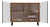 Komoda Kama Slim dwudrzwiowa ryflowany front lamele 100 cm dąb artisan/granatowy