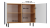 Komoda Kama Slim dwudrzwiowa ryflowany front lamele 100 cm dąb artisan/granatowy