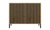 Komoda Kamaro 2D Slim dwudrzwiowa ryflowany front lamele 100 cm dąb artisan