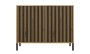 Komoda Kamaro 2D Slim dwudrzwiowa ryflowany front lamele 100 cm dąb artisan