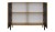 Komoda Kamaro 2D Slim dwudrzwiowa ryflowany front lamele 100 cm dąb artisan