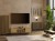 Komoda Kamaro 2D Slim dwudrzwiowa ryflowany front lamele 100 cm dąb artisan