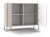 Komoda Kamaro 2D Slim dwudrzwiowa ryflowany front lamele 100 cm kaszmir