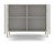 Komoda Kamaro 2D Slim dwudrzwiowa ryflowany front lamele 100 cm kaszmir