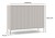Komoda Kamaro 2D Slim dwudrzwiowa ryflowany front lamele 100 cm kaszmir