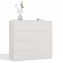 Komoda Malwa 1D5S jednodrzwiowa z 5 szufladami do salonu 100 cm biały