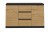 Komoda Malwa 2D3S dwudrzwiowa z 3 szufladami do salonu 120 cm antracyt/dąb artisan