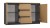 Komoda Malwa 2D3S dwudrzwiowa z 3 szufladami do salonu 120 cm antracyt/dąb artisan/blat dąb artisan