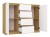 Komoda Malwa 2D4S dwudrzwiowa z 4 szufladami do salonu 120 cm dąb artisan/biały