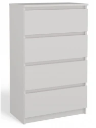 Komoda Malwa M4 z szufladami do salonu 70 cm biały