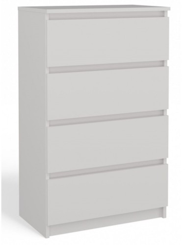 Komoda Malwa M4 z szufladami do salonu 70 cm biały
