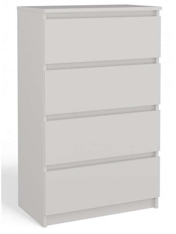 Komoda Malwa M4 z szufladami do salonu 70 cm biały