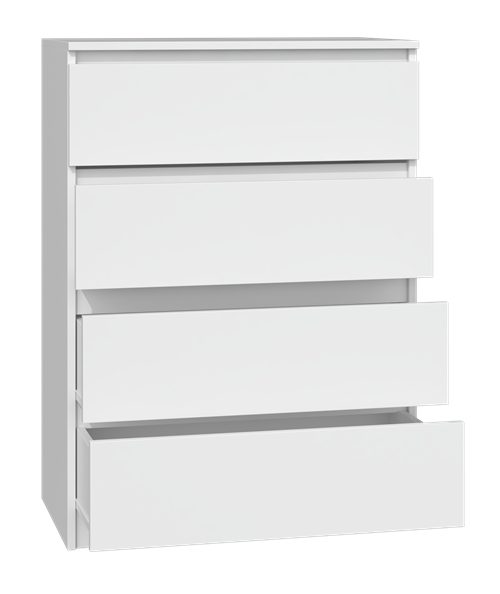 Komoda Malwa M4 z szufladami do salonu 70 cm biały