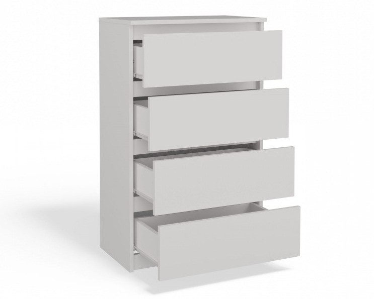 Komoda Malwa M4 z szufladami do salonu 70 cm biały