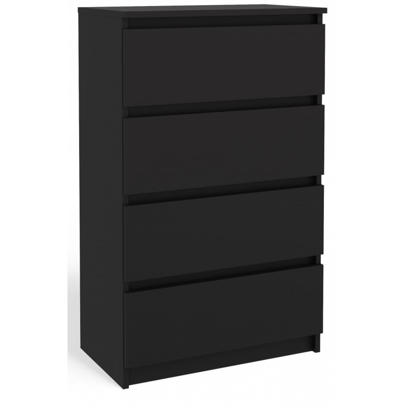 Komoda Malwa M4 z szufladami do salonu 70 cm czarny