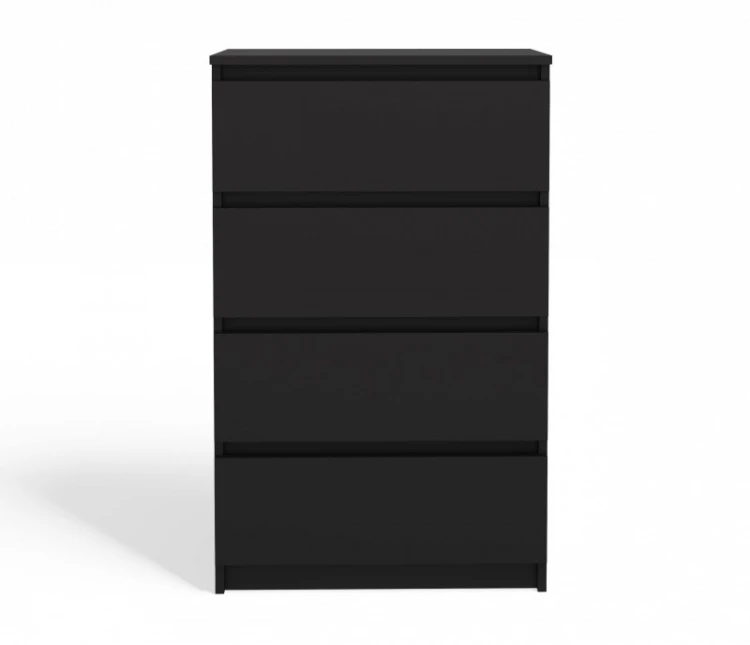 Komoda Malwa M4 z szufladami do salonu 70 cm czarny
