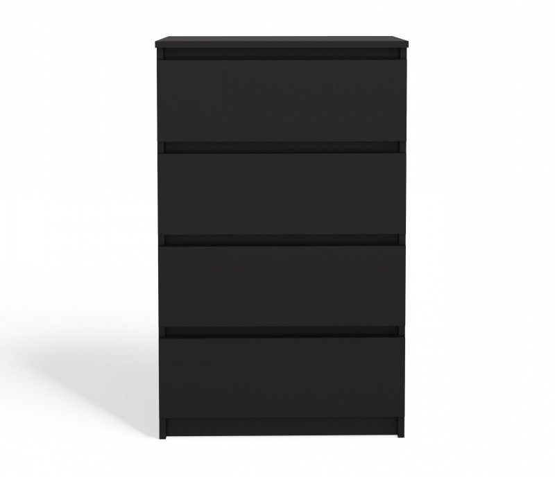 Komoda Malwa M4 z szufladami do salonu 70 cm czarny