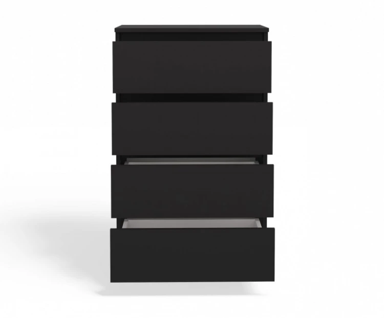 Komoda Malwa M4 z szufladami do salonu 70 cm czarny