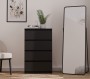 Komoda Malwa M4 z szufladami do salonu 70 cm czarny