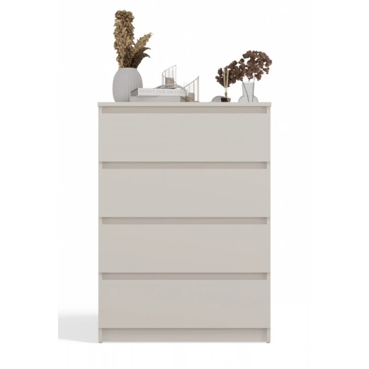 Komoda Malwa M4 z szufladami do salonu 70 cm kaszmir