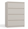 Komoda Malwa M4 z szufladami do salonu 70 cm kaszmir