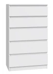 Komoda Malwa M5 z szufladami do salonu 70 cm biały