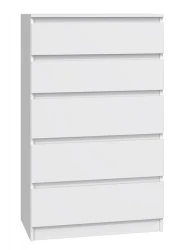Komoda Malwa M5 z szufladami do salonu 70 cm biały