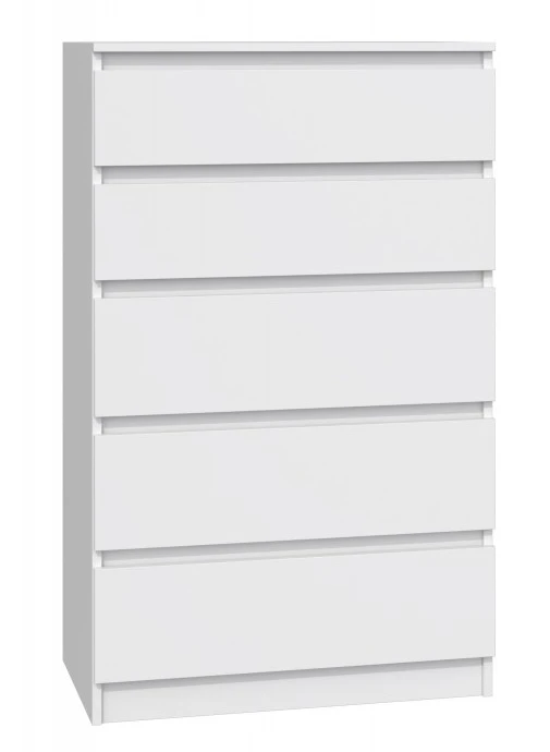 Komoda Malwa M5 z szufladami do salonu 70 cm biały