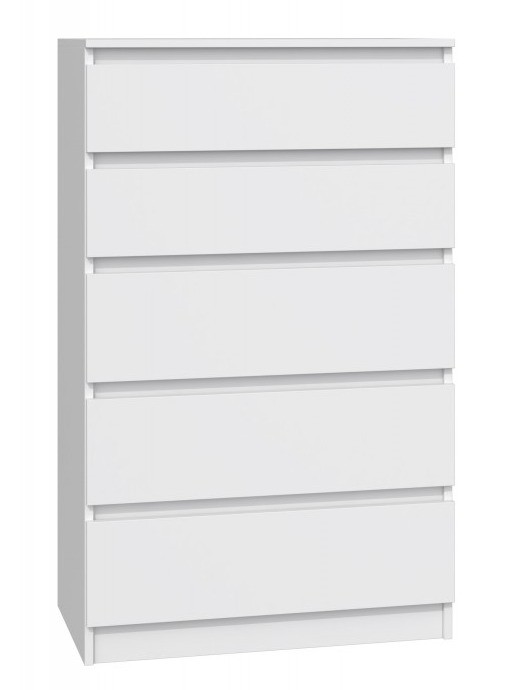 Komoda Malwa M5 z szufladami do salonu 70 cm biały
