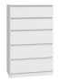 Komoda Malwa M5 z szufladami do salonu 70 cm biały