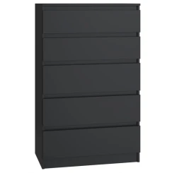 Komoda Malwa M5 z szufladami do salonu 70 cm czarny