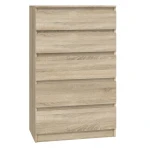 Komoda Malwa M5 z szufladami do salonu 70 cm dąb sonoma