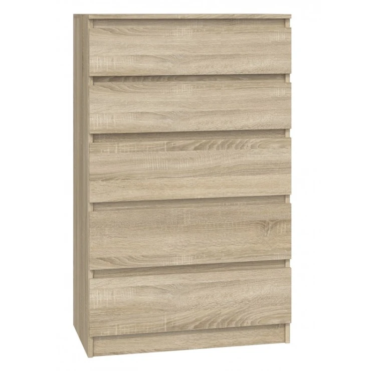 Komoda Malwa M5 z szufladami do salonu 70 cm dąb sonoma