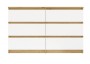 Komoda Malwa M6 120 cm z szufladami do salonu dąb artisan/biały